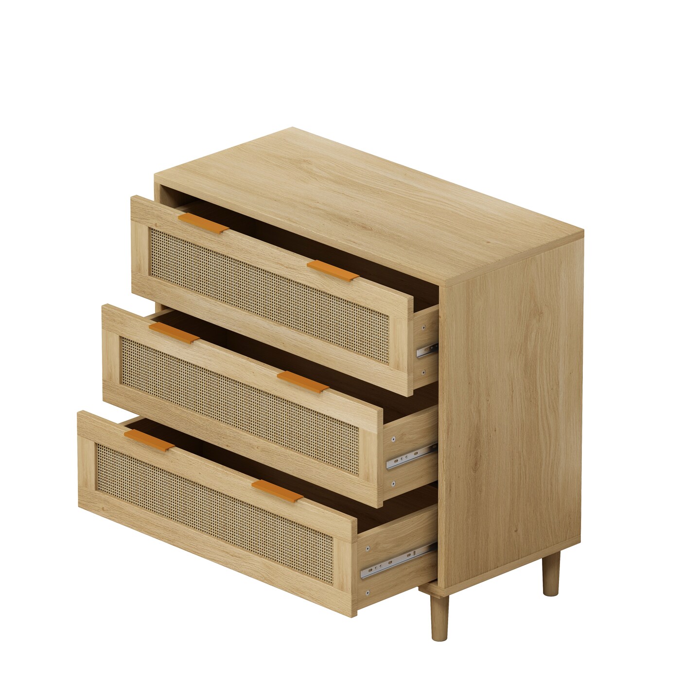 Stylish Rattan Storage Cabinet - 55.8 | Charm and Style