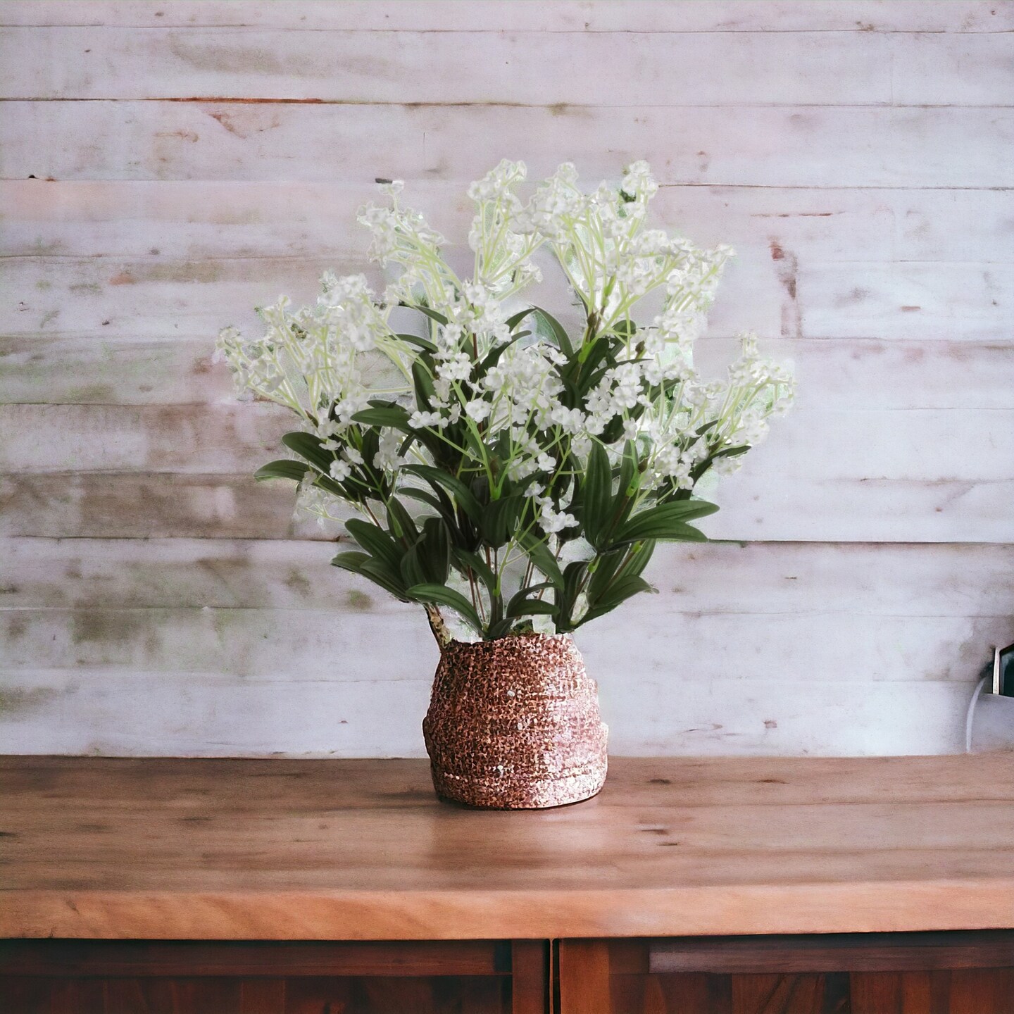 19-Inch White Gypsophila Bushes - 3-Pack with 12 Silk Sprays &#x26; Lush Foliage, Ideal for Centerpieces &#x26; Bouquets - All-Season Floral Decor, Floral Home by Artificial Flowers