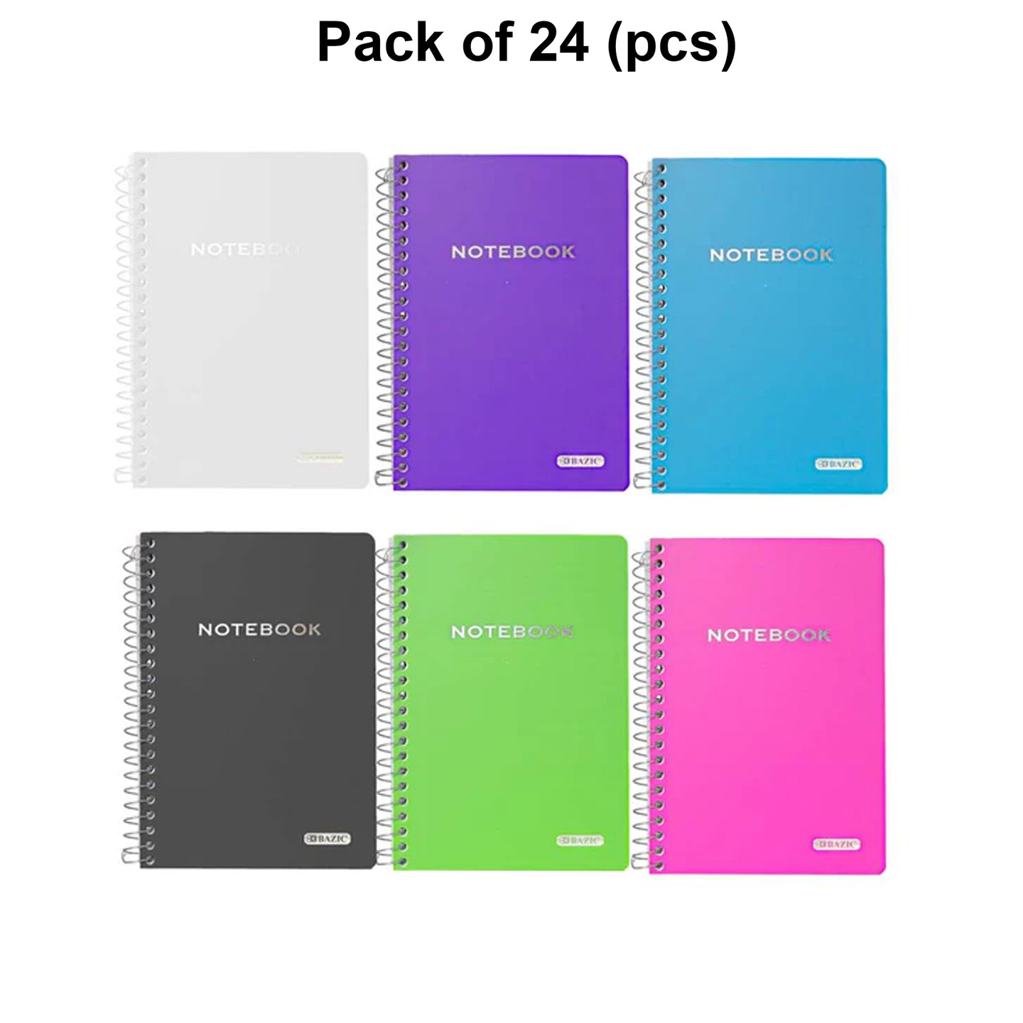 Notebook Spiral Poly Cover 5&#x22; X 7&#x22; 100 Ct | MINA&#xAE;
