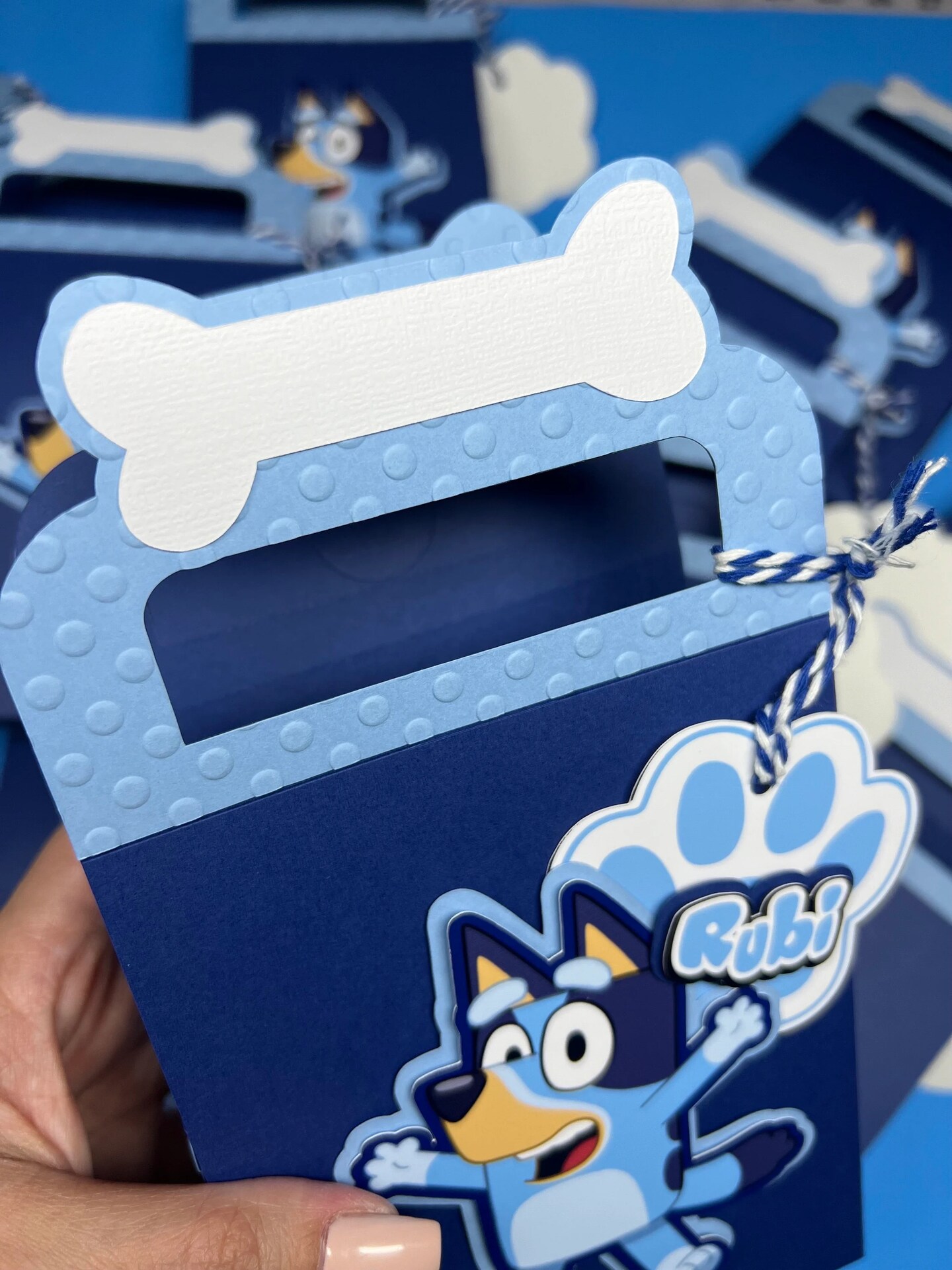 Bluey Favor Box | Custom Party Box| Bluey Party Box | Bluey Bag Box | Birthday Supplies