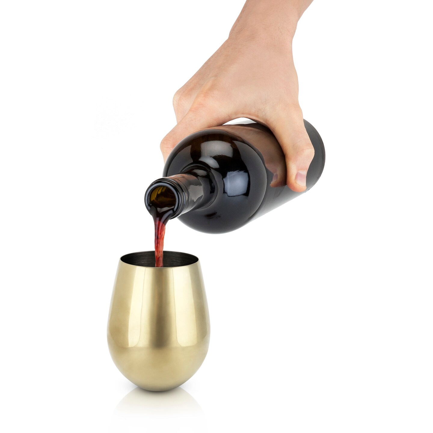 Gold Stemless Wine Glasses 