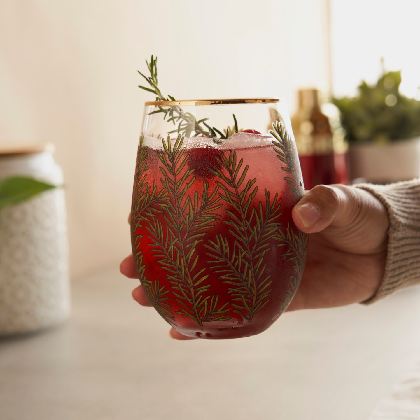 Woodland Stemless Wine Glass Set 