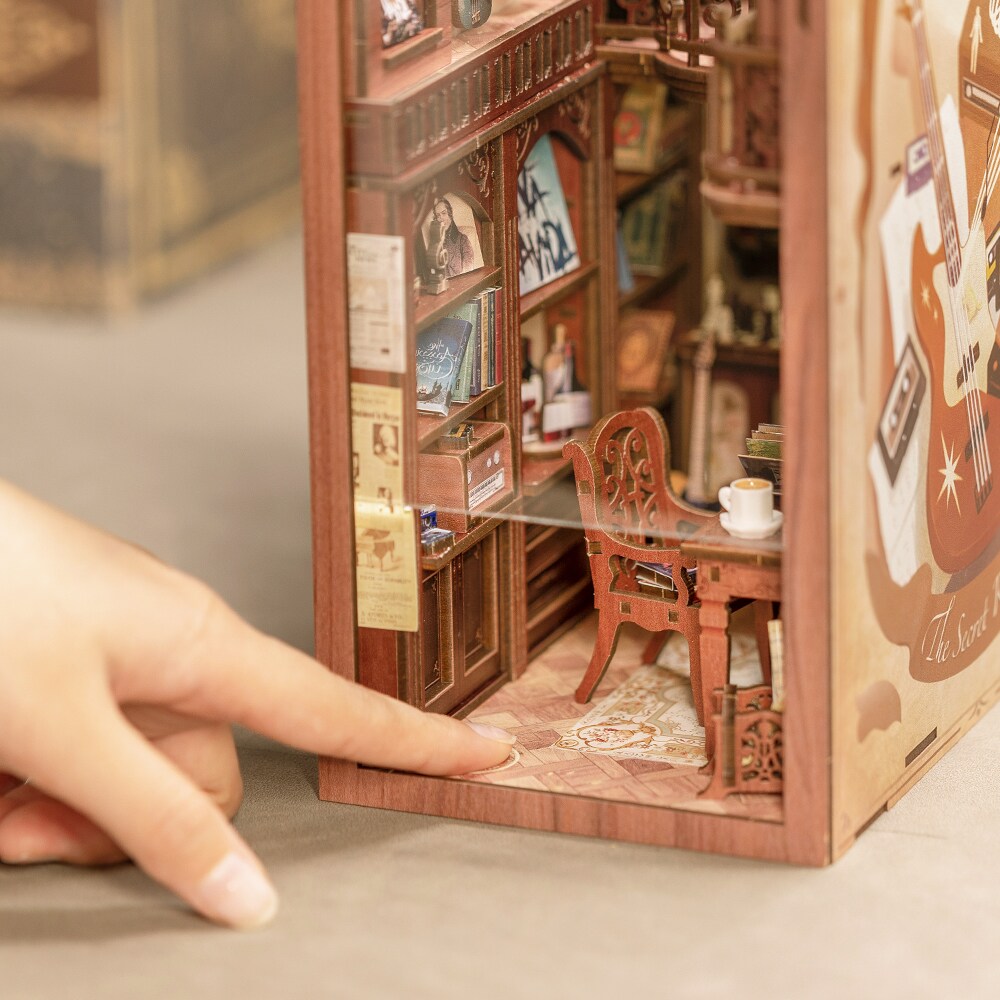 DIY Miniature Kit Book Nook | The Secret Rhythm w/ Dust Cover