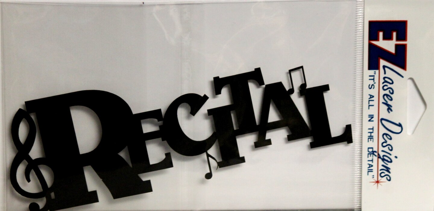 EZ Laser Designs Recital Die-Cut Title Embellishment