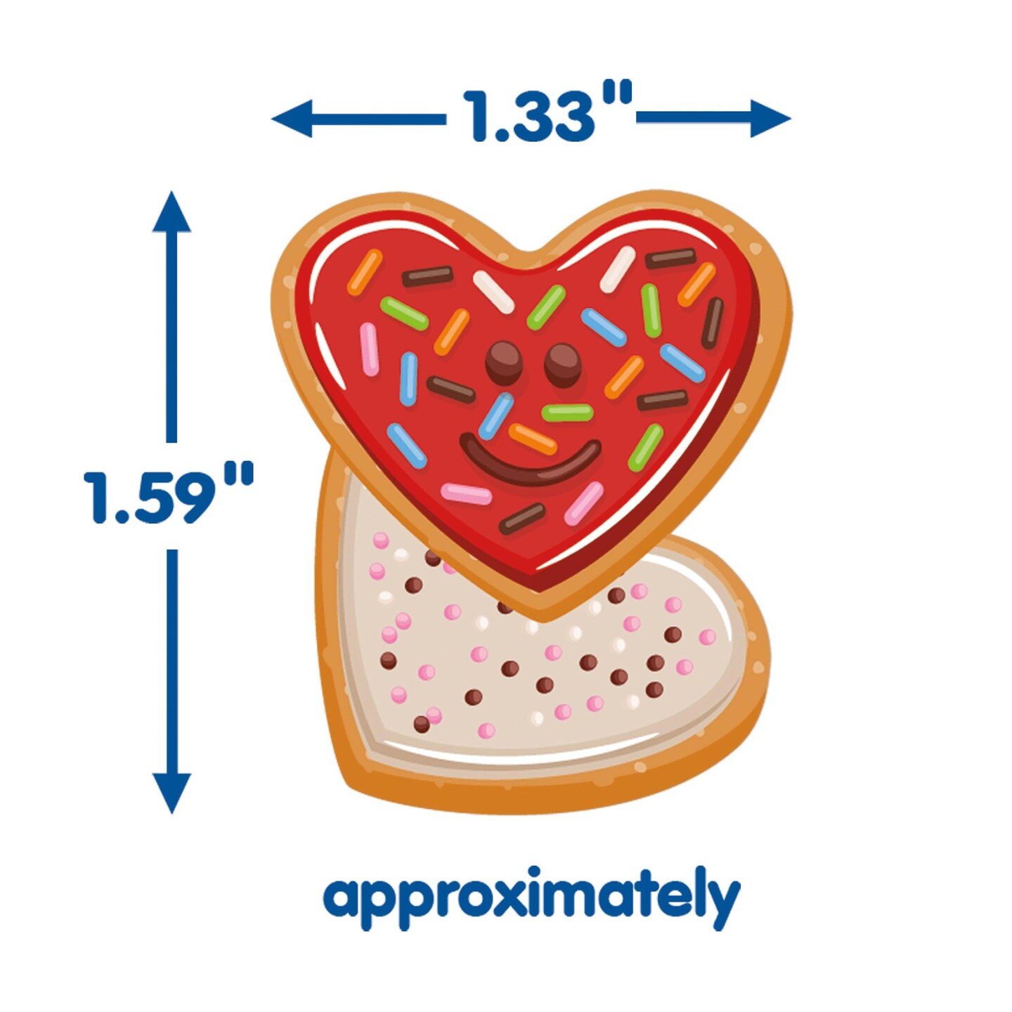 LOVE Valentine&#x27;s Day Giant Stickers, 36 Per Pack, 12 Packs