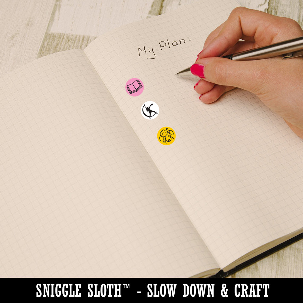 Podcast Broadcast Microphone 200+ 0.50" Round Stickers