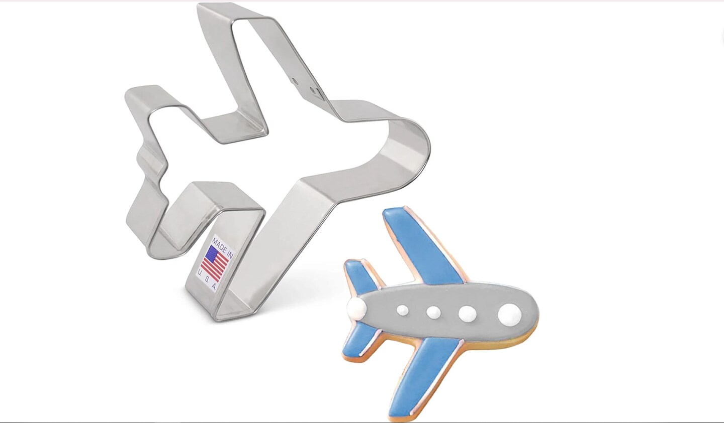 Ann Clark Airplane Cookie Cutter, 4&#x22;