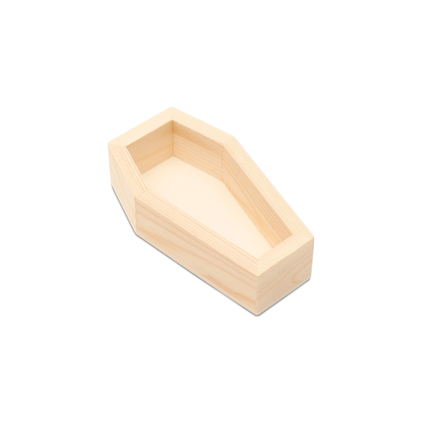 Deep Natural Wood Coffin Tray, Multiple Sizes, Halloween Wall Decor/Party | Woodpeckers