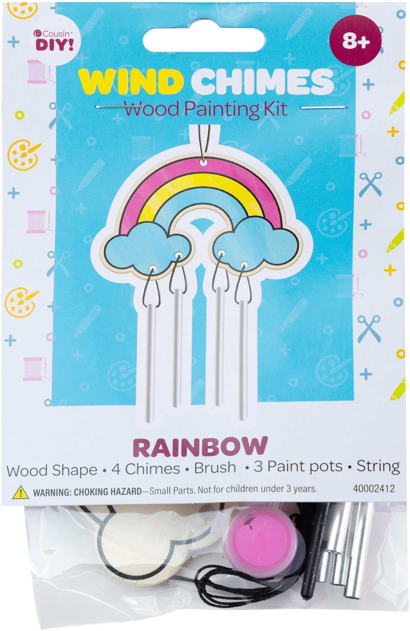 CousinDIY Wind Chime Kit-Rainbow