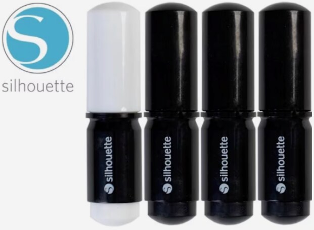 Silhouette Sketch Pens 4 Pack BLACK (Black Body) SILH-PEN-BLK-3T