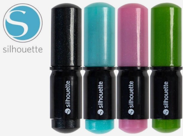 Silhouette Sketch Pens 4 Pack Glitter (Black Body) SILH-PEN-GL-3T