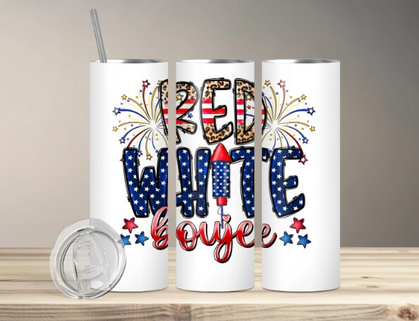 Red White Boujee Tumbler - Patriotic Design, Stainless Steel Insulated Mug,  Summer Drinkware, 4th of July Gift | MakerPlace by Michaels