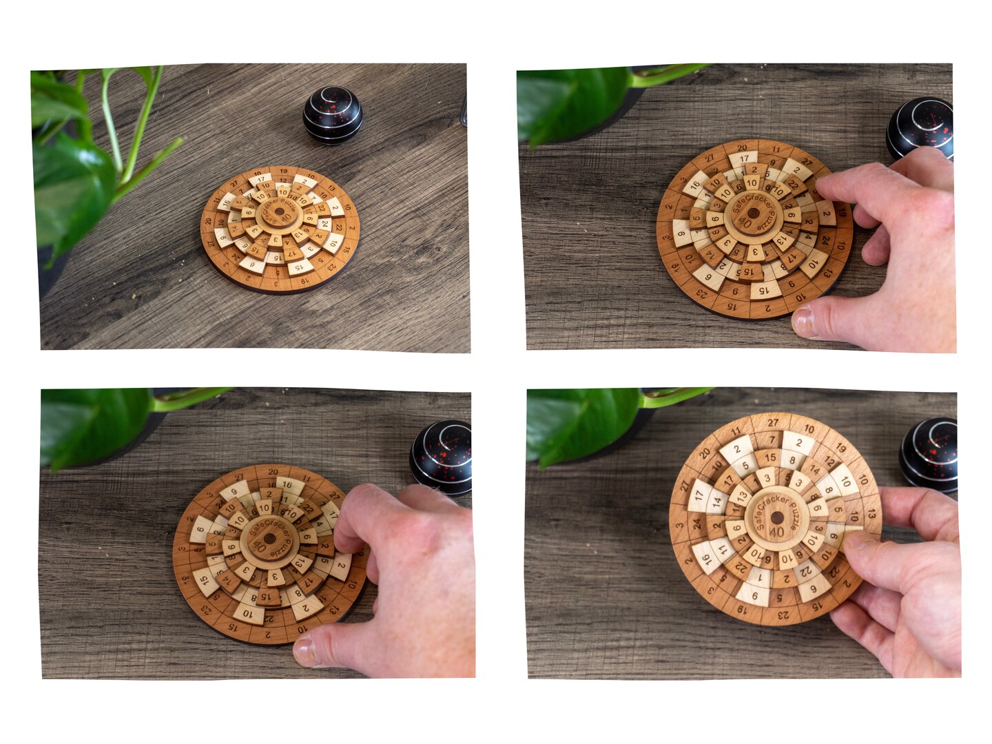 Safecracker 40 Puzzle by Creative Crafthouse - Wooden Math Brain