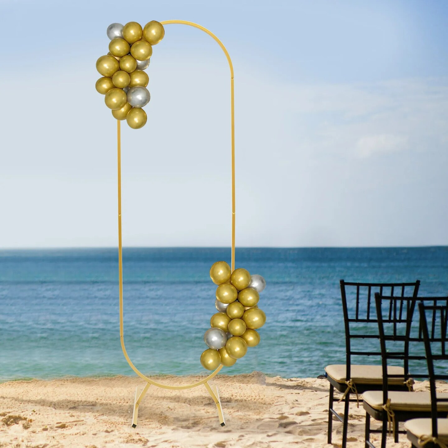 Multi-use Metal Garden Wedding Arch Frame Flowers Balloon Backdrop Party Stand