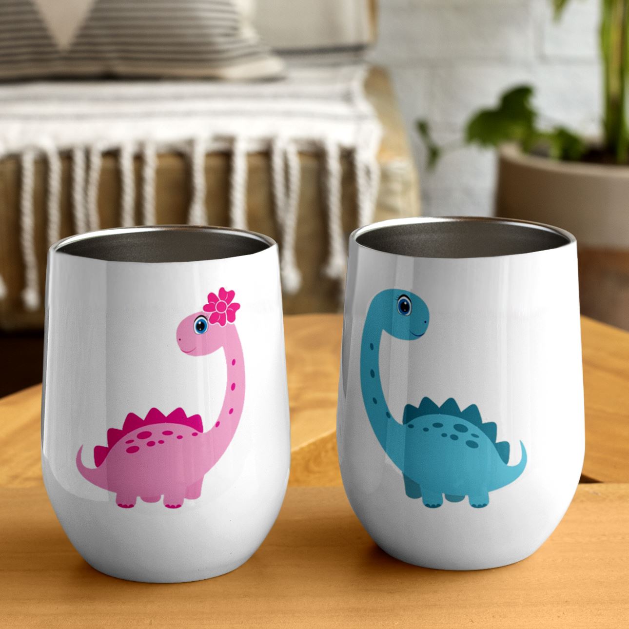 ProSub 12oz Wine Tumbler Stemless Sublimation Blanks White - 50 Pack