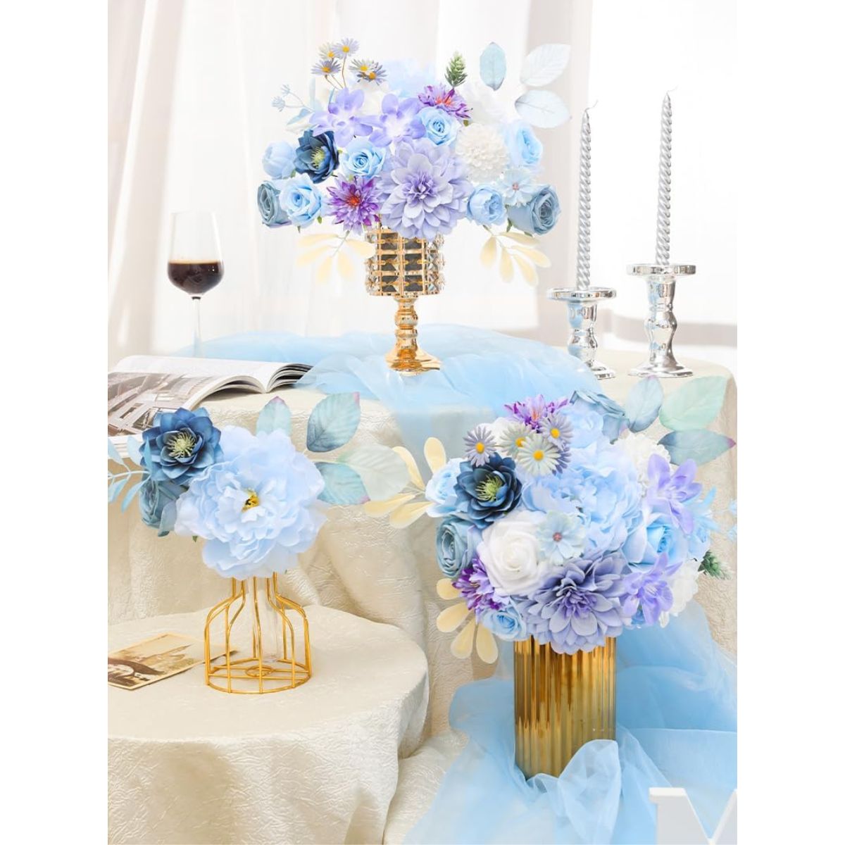 Mix Fake Flower in Fairy Purple