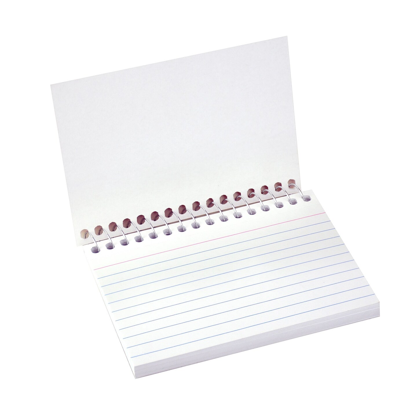 Spiral Bound Index Card Notebook, 4&#x22; x 6&#x22;, Ruled, Pack of 10