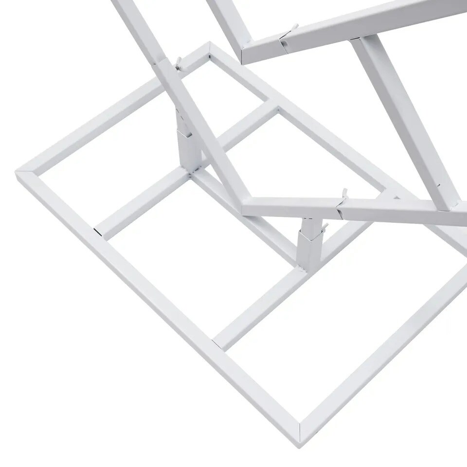 6.6FT Frame Rack Wedding Backdrop Stand White Metal Wedding Balloon Arch Kit