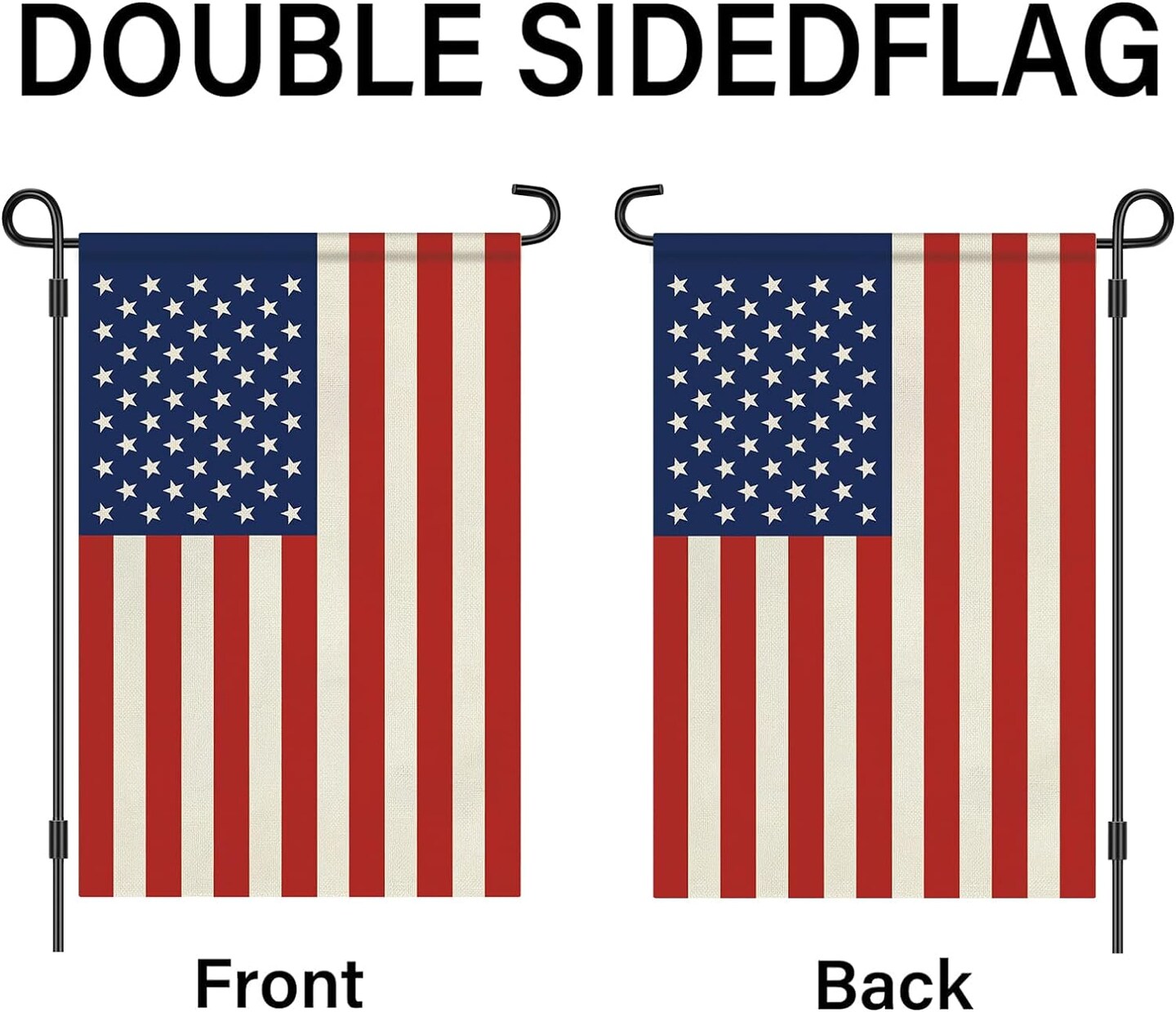 12&#x22; x 18&#x22; Small American Flag For Garden Flag Stand,4th Of July Decorations Outdoor