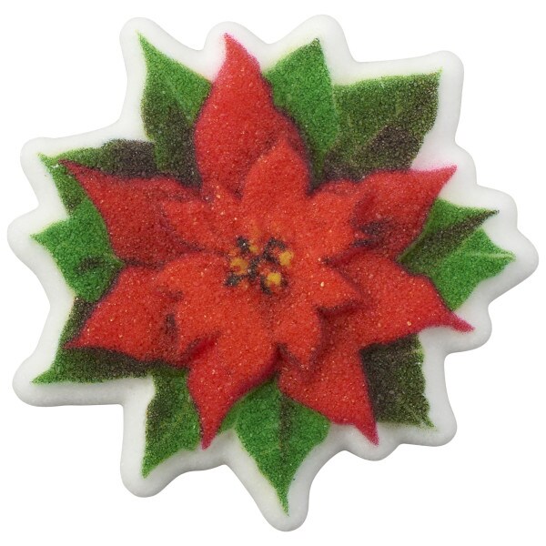 Poinsettia Dec-Ons&#xAE; Decorations 12ct