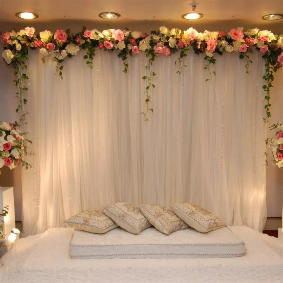 Heavy Duty Wedding Backdrop Stand Kit Canopies Frame Adjustable Decor Background