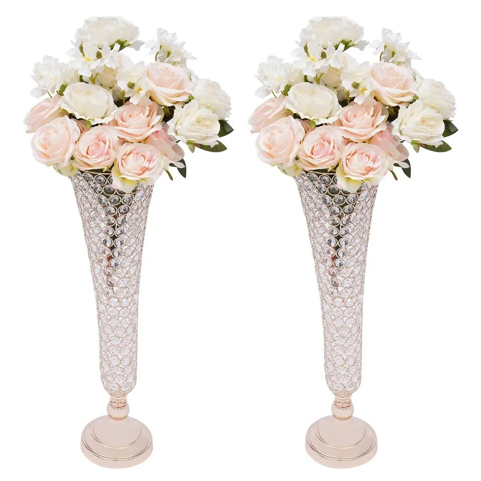 Table Decorative Centerpiece for Wedding Crystal Flower Stand