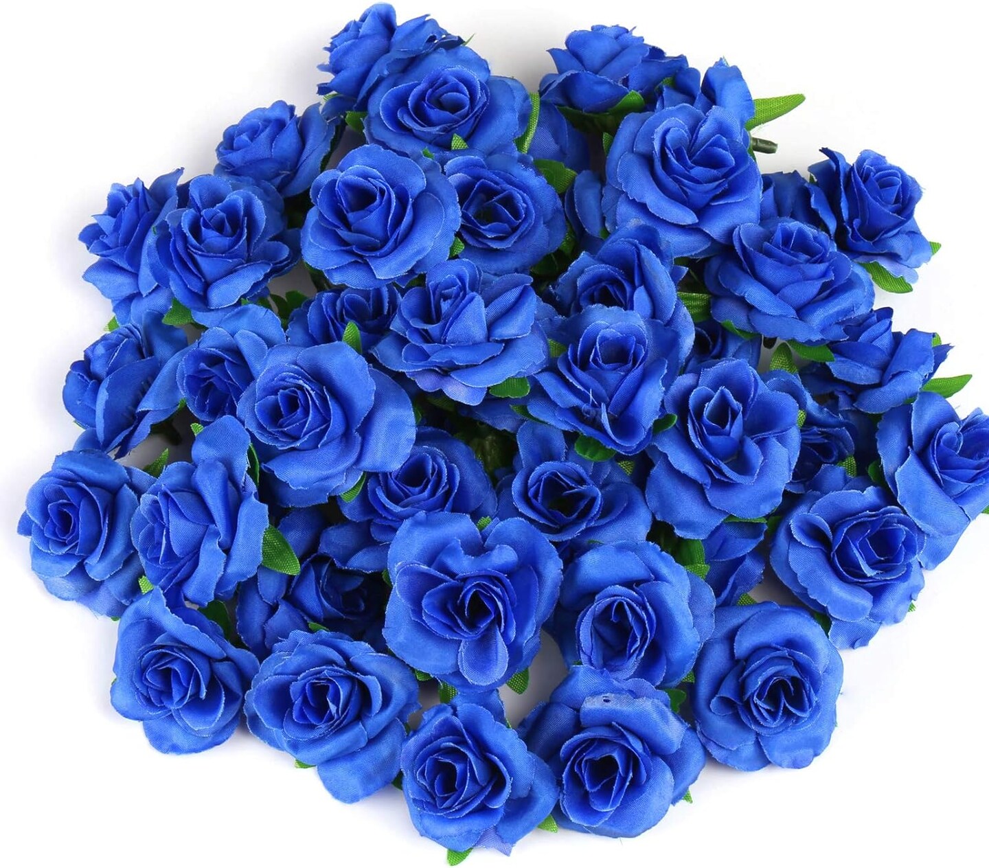 50-Pieces 1.6&#x22; Artificial Flower Heads Silk Roses