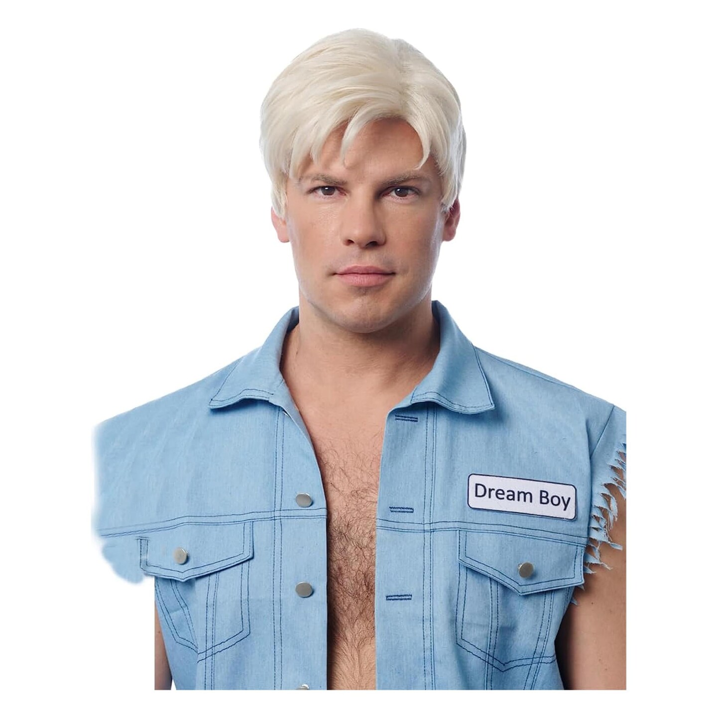 Dream Boy Adult White Costume Wig