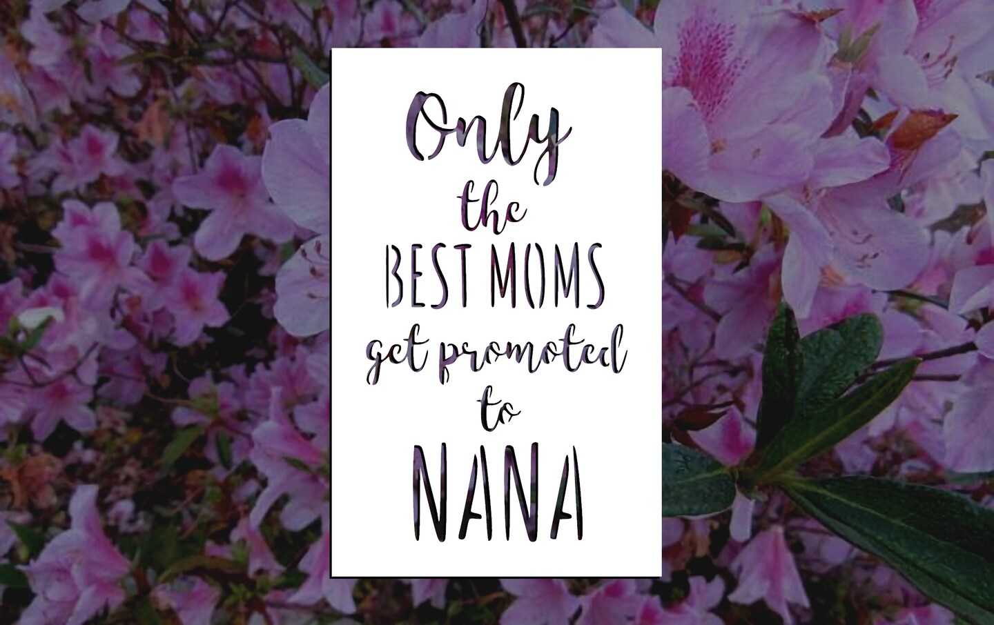 Only the Best Moms Get Promoted to Nana Reusable Stencil (Many Sizes ...