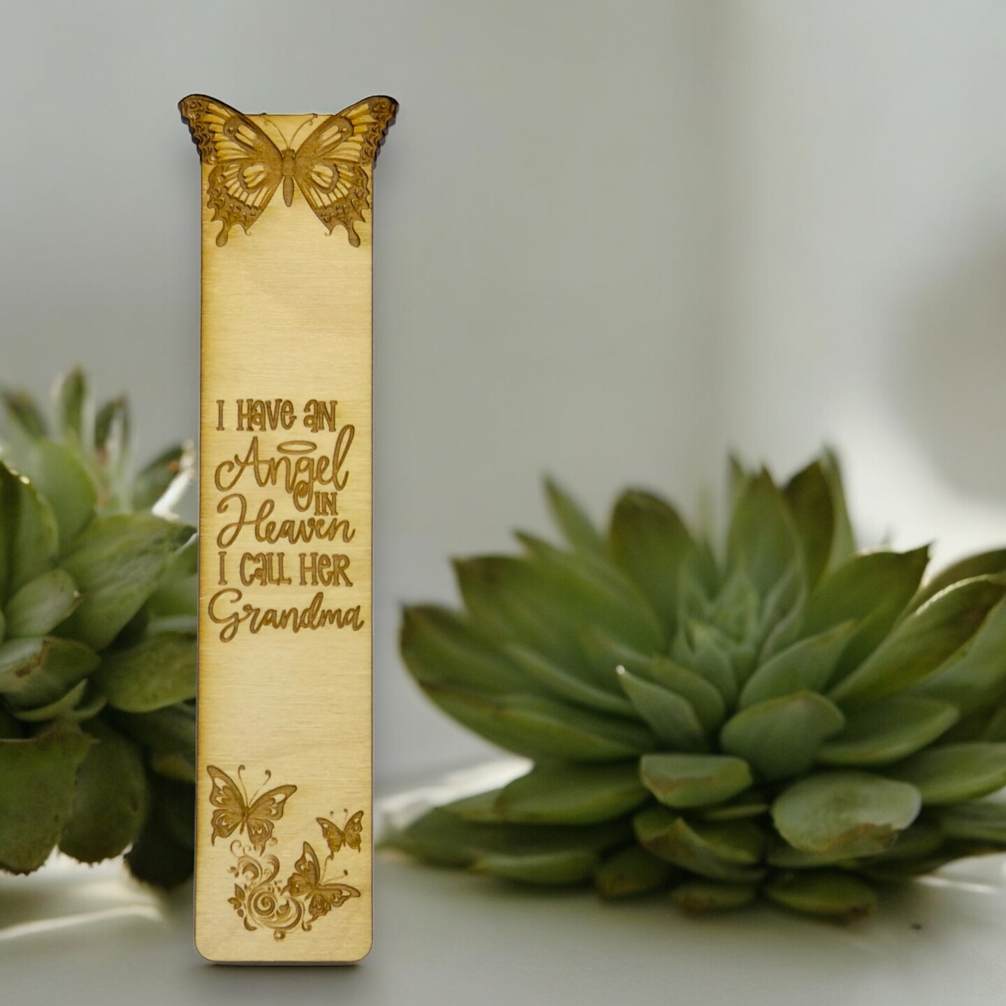 Bookmark - I have an angel in heaven I call her Grandma - Birch wood Bookmark - I have an angel in heaven I call her Grandma - Birch wood