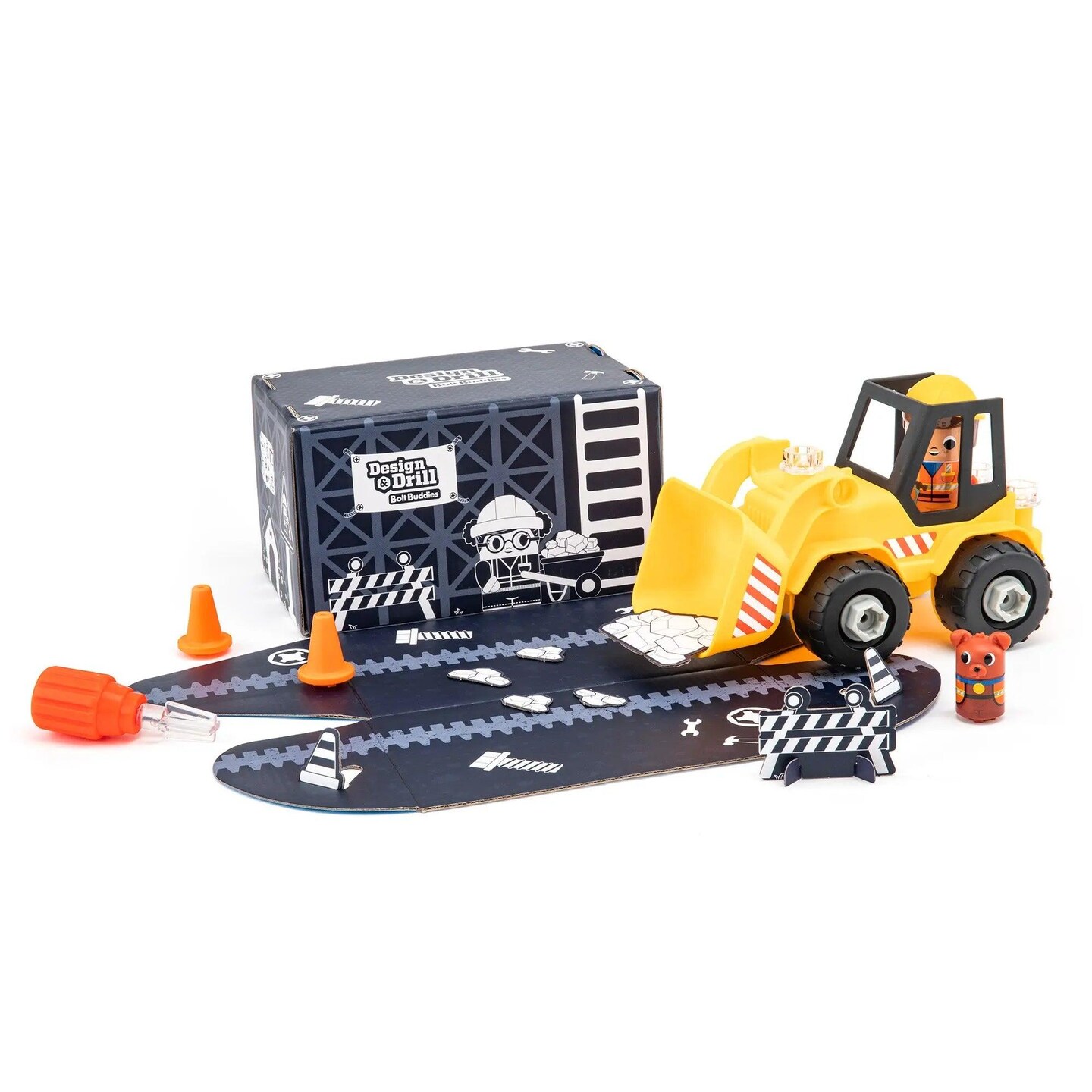 Design &#x26; Drill Bolt Buddies Bulldozer