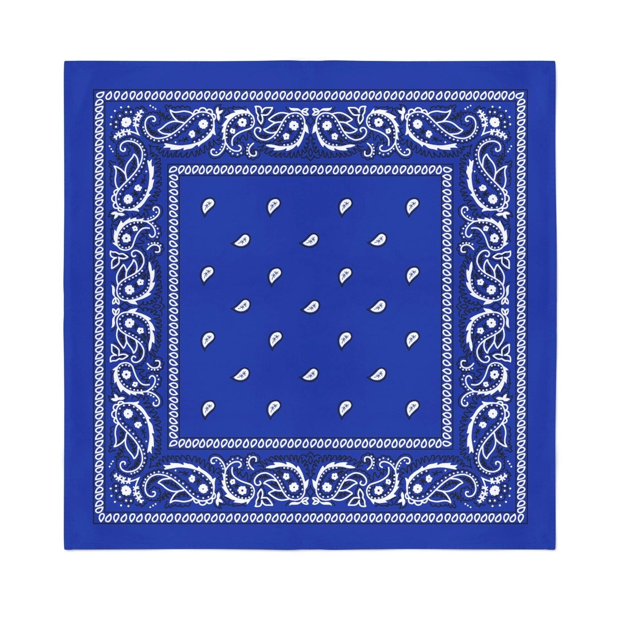 12-Pack 100% Cotton Paisley Bandanas For Men Women 22X22 Inch Bulk Style