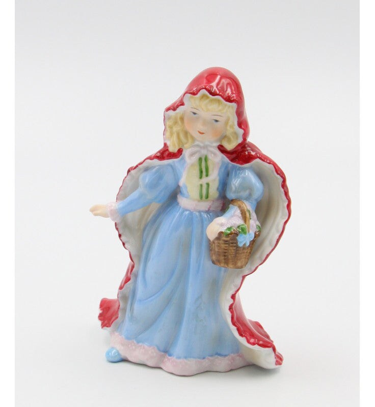 Ceramic Little Red Riding Hood Figurine, Home Decor, Gift for Her, GIft for Daughter