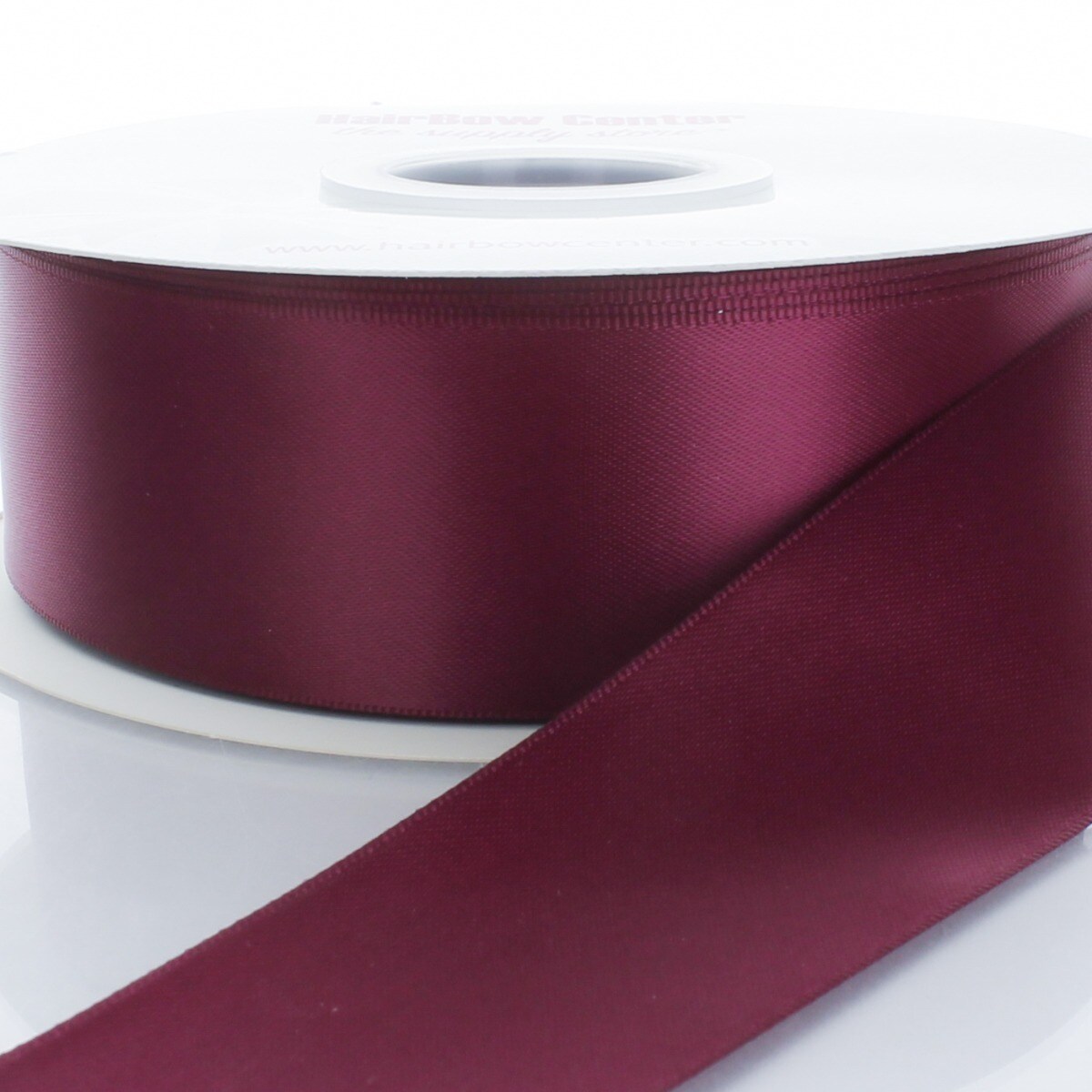 2.25&#x22; Double Faced Satin Ribbon 275 Wine 100yd