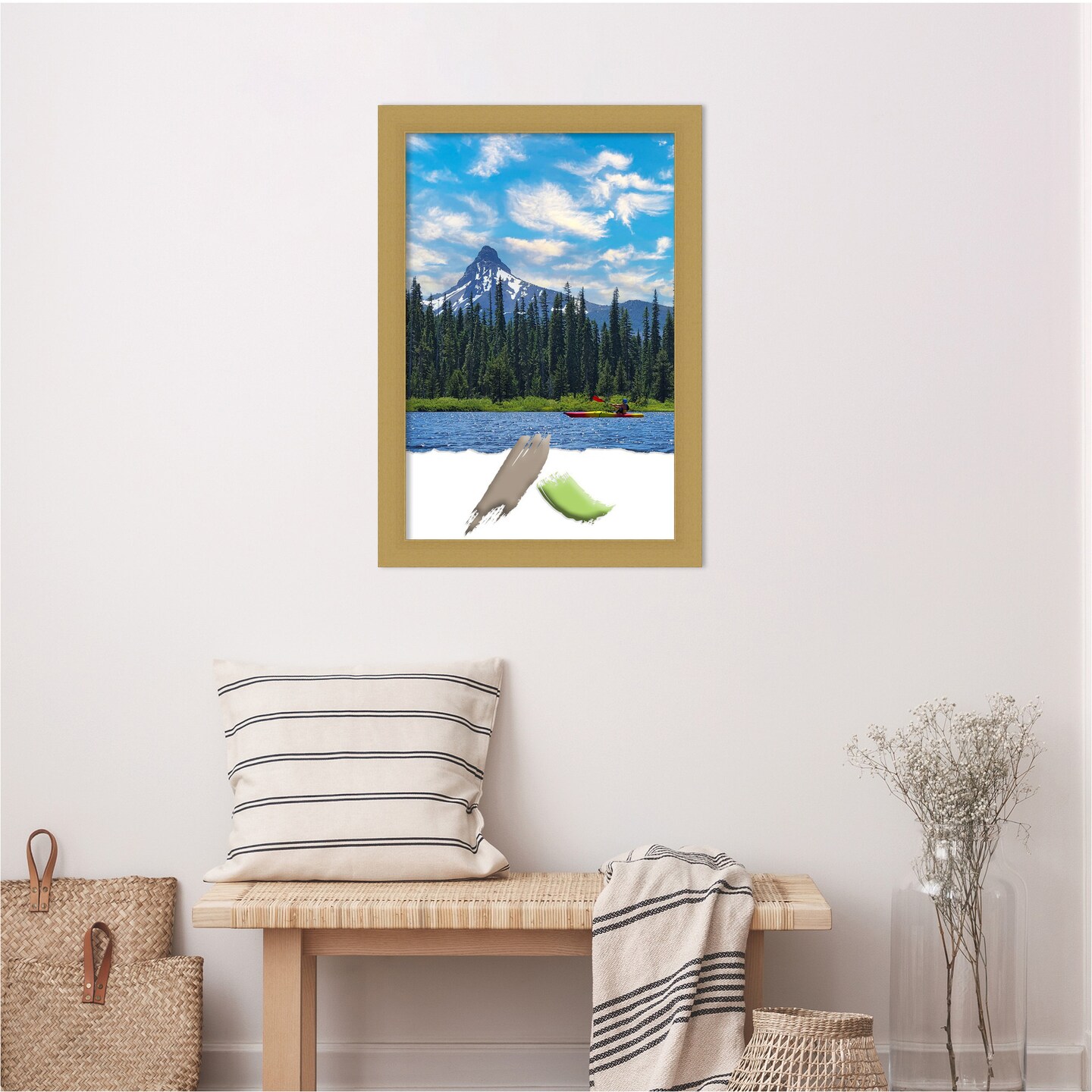 Grace Brushed Gold Picture Frame, Photo Frame, Art Frame