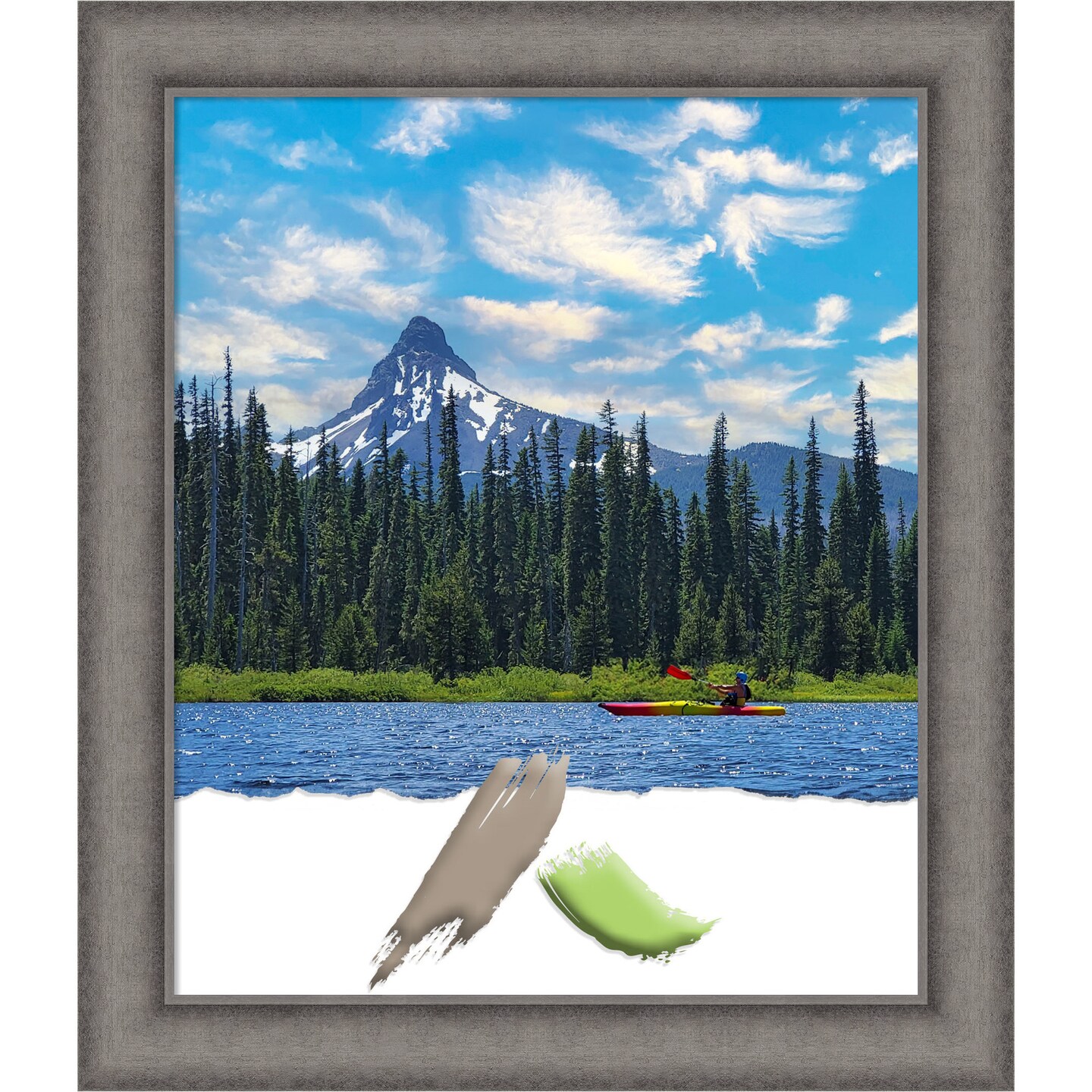 Burnished Concrete Wood Picture Frame