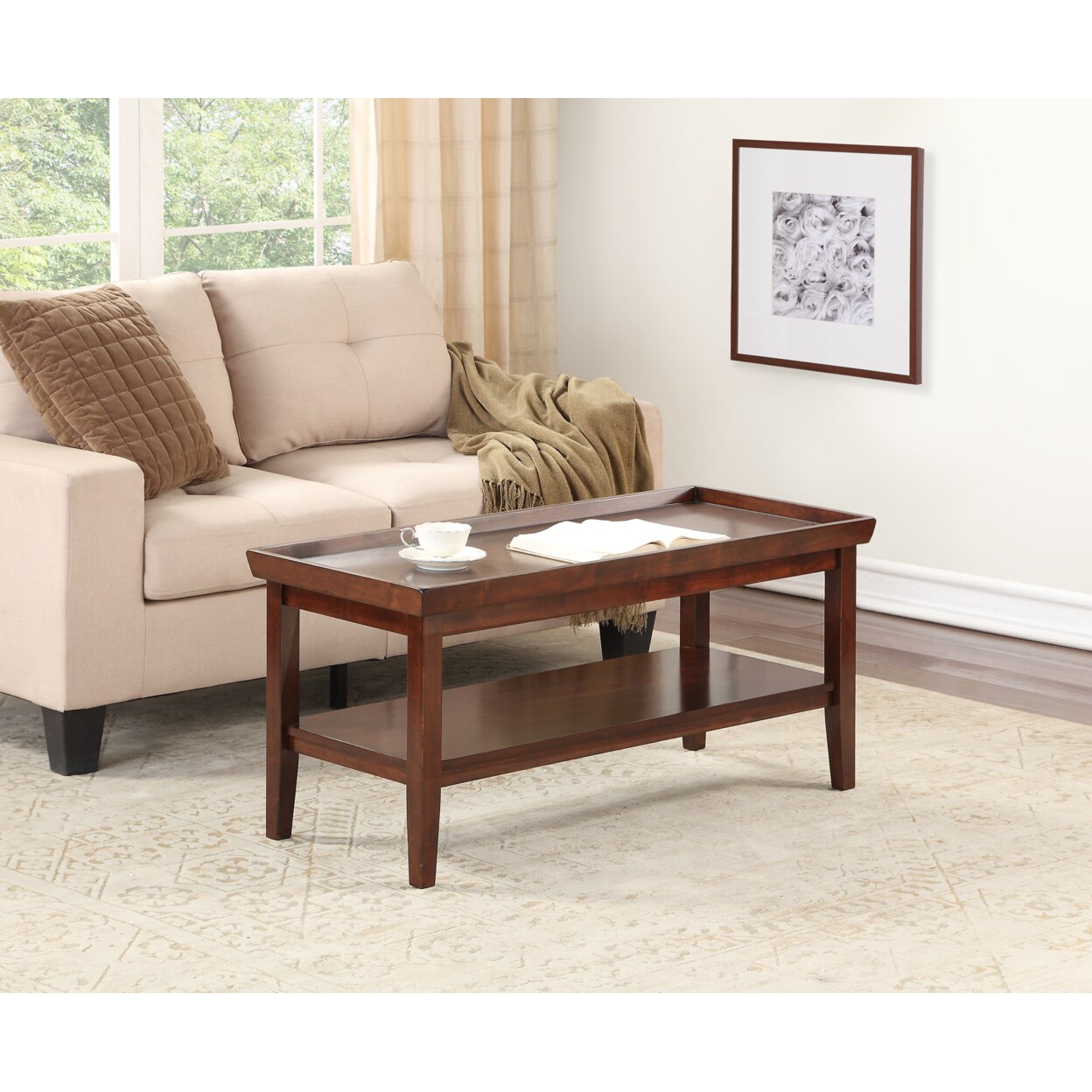 Convenience Concepts Ledgewood Coffee Table, Espresso