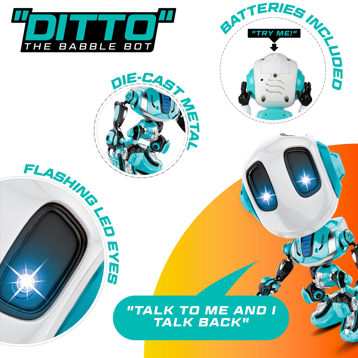 Force1 Ditto Mini Voice Changer Robot Toy for Kids