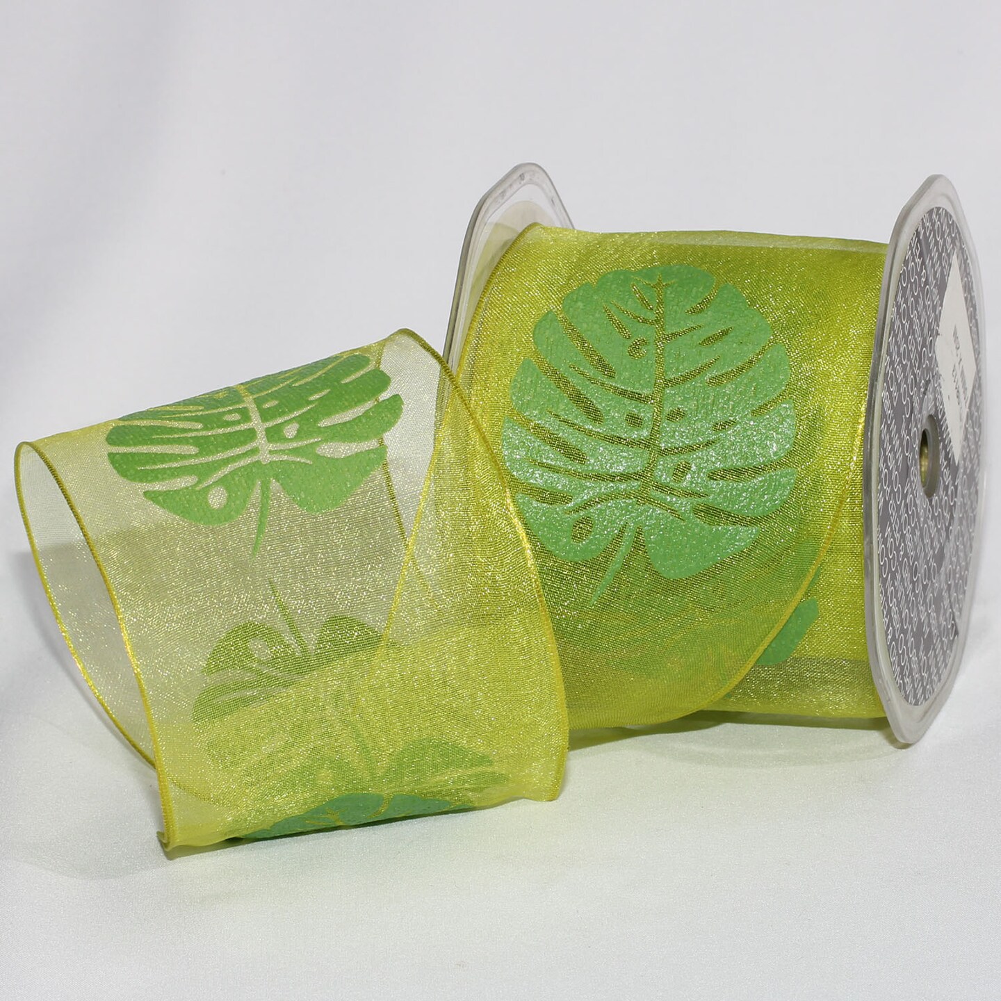 The Ribbon People Lime Green and Green Wired Craft Ribbon 2.75" x 44 Yards