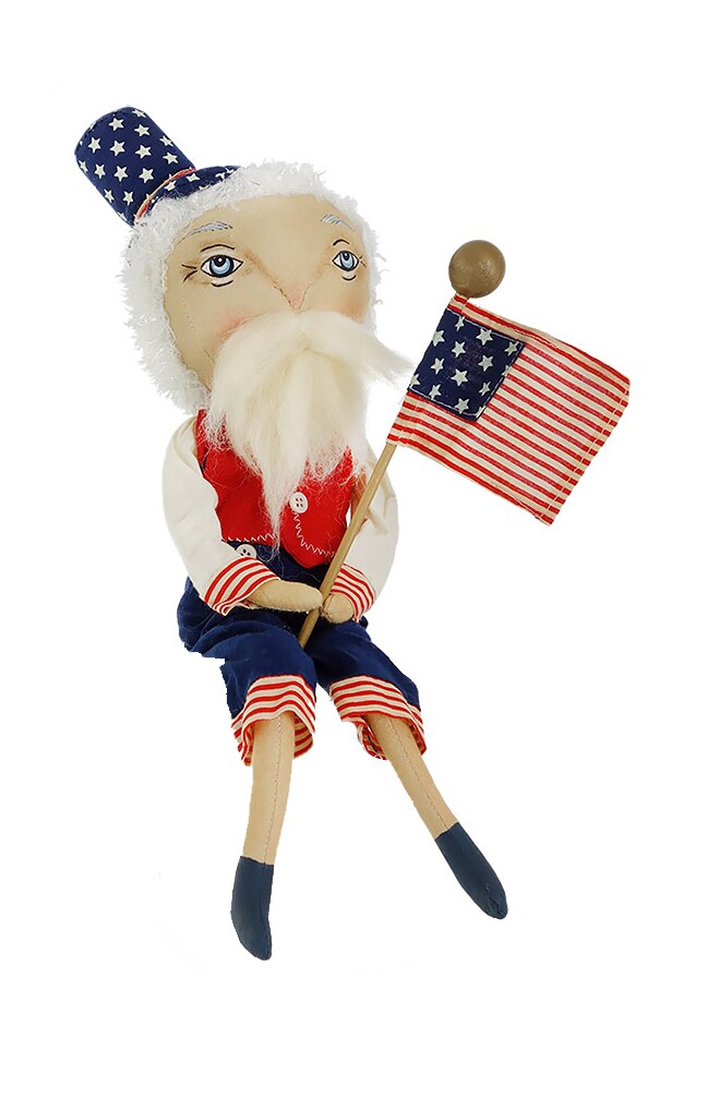 Gallerie II 15&#x22; Gathered Traditions Samuel Liberty Patriotic Decorative 4th of July Display Figure