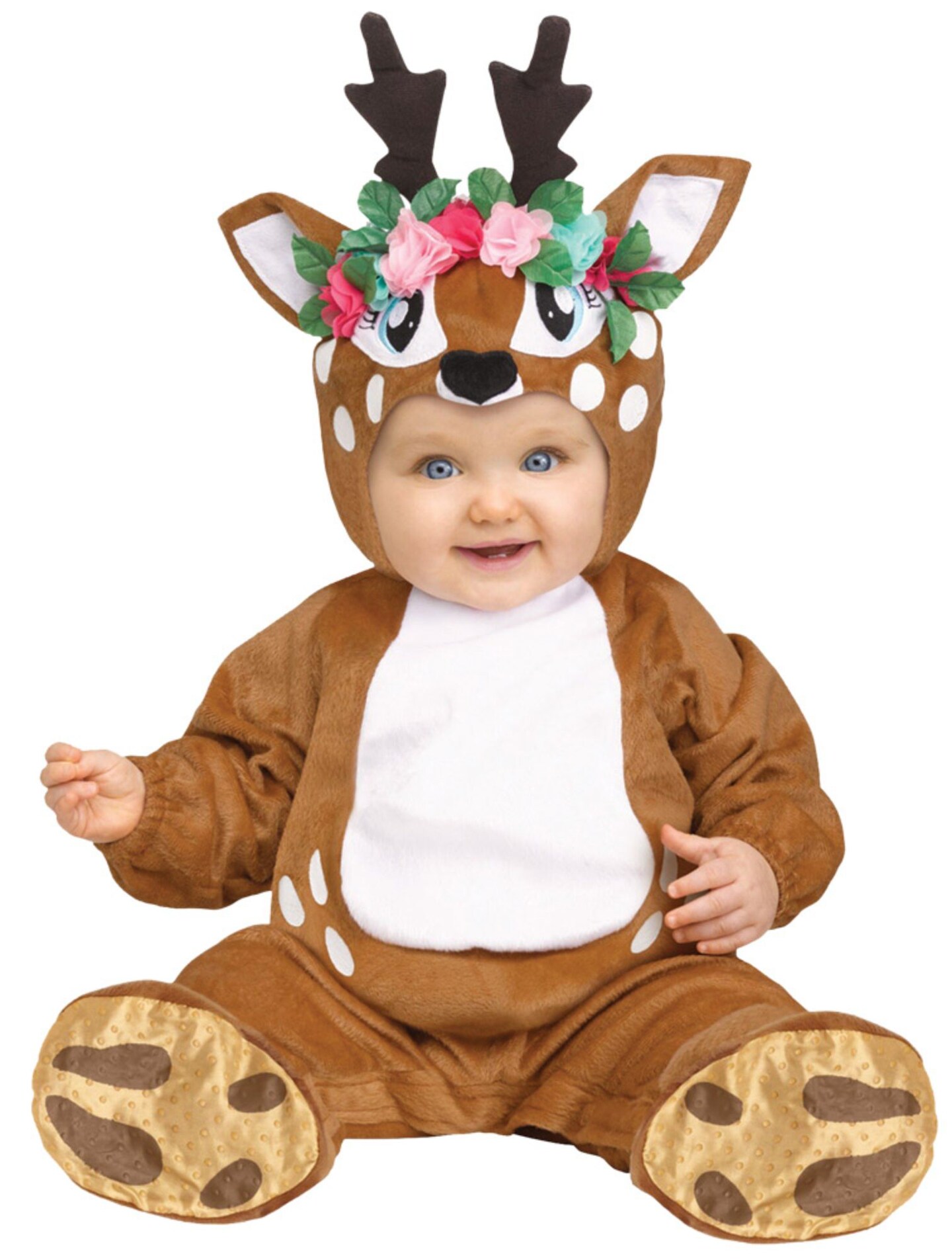 The Costume Center Brown and White Oh Deer Toddler Halloween Costume - Large