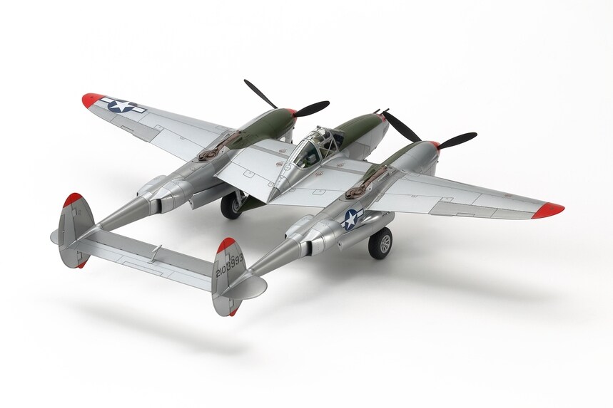 Tamiya  1/48 TAM61123 - 1/48 Tamiya P38J Lightning Fighter Plastic Model