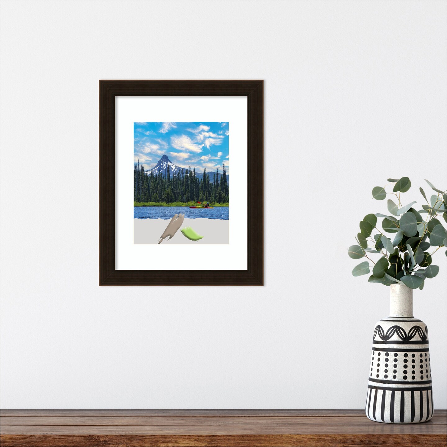 Espresso Brown Wood Picture Frame