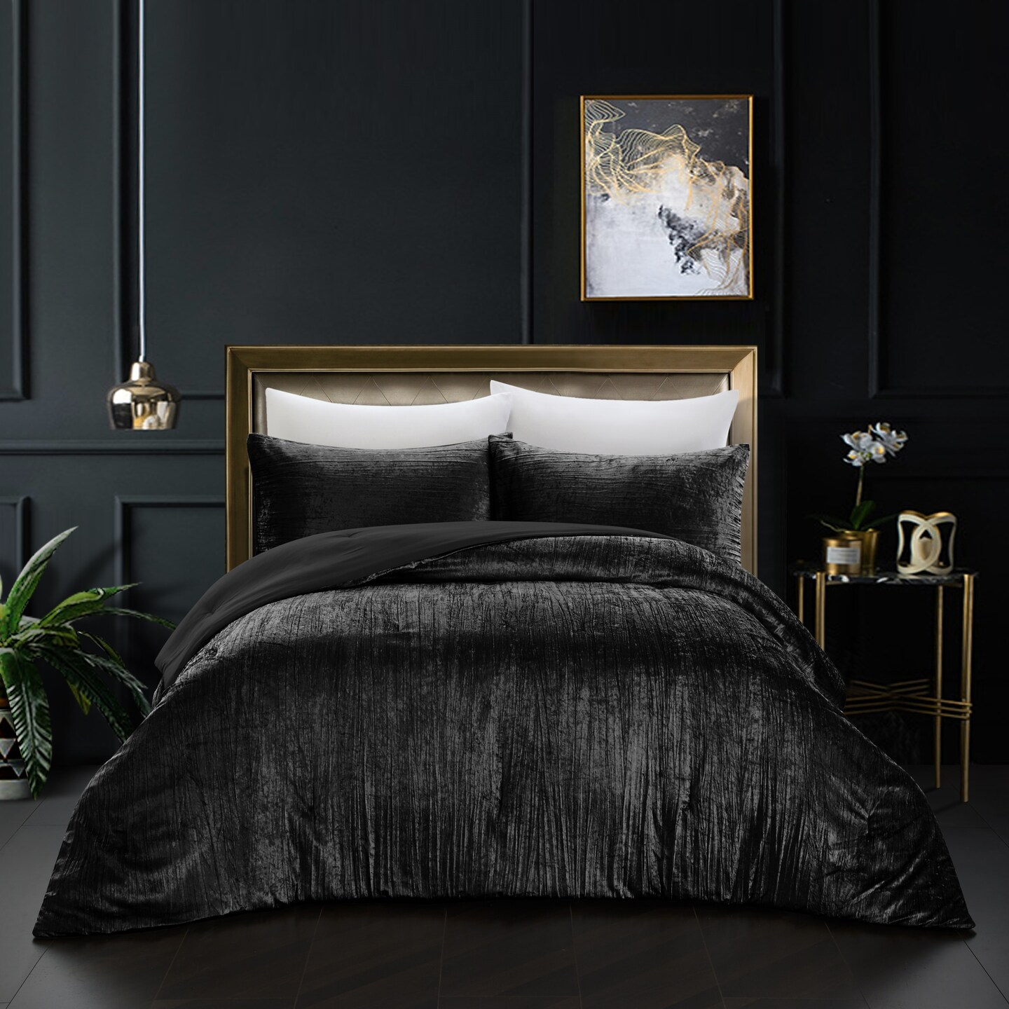 Antwon 3pc Comforter Set With Pillow Shams