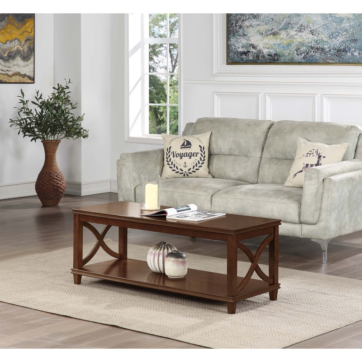 Convenience Concepts Florence Coffee Table, Espresso