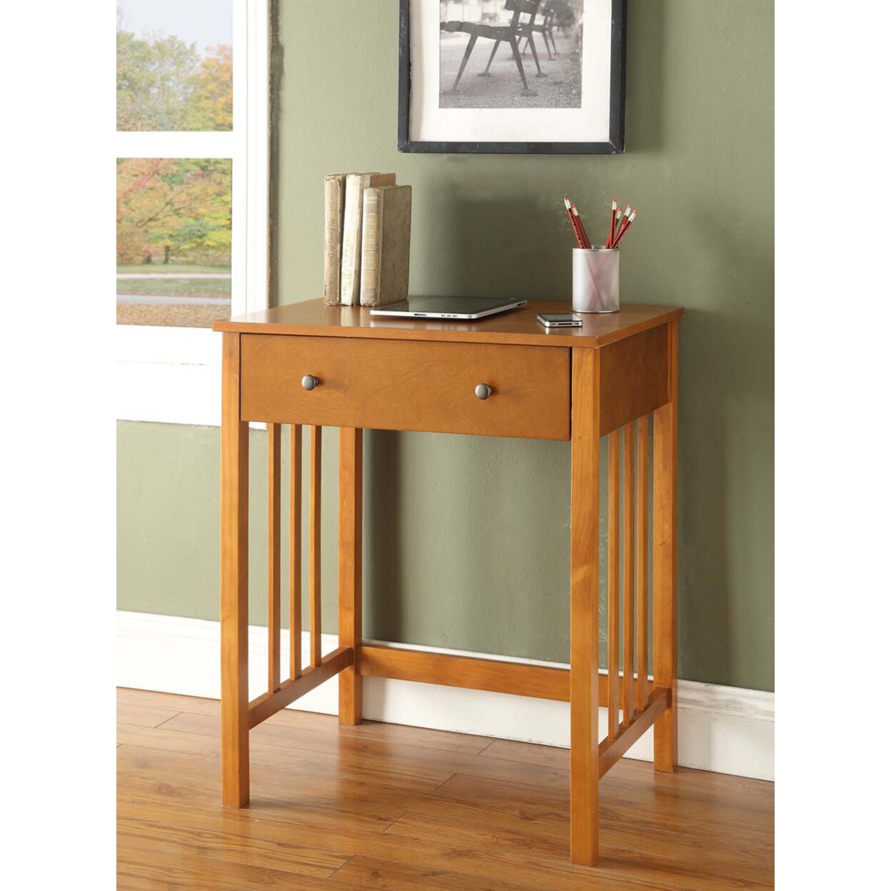 Convenience Concepts Designs2Go Mission Desk, Oak