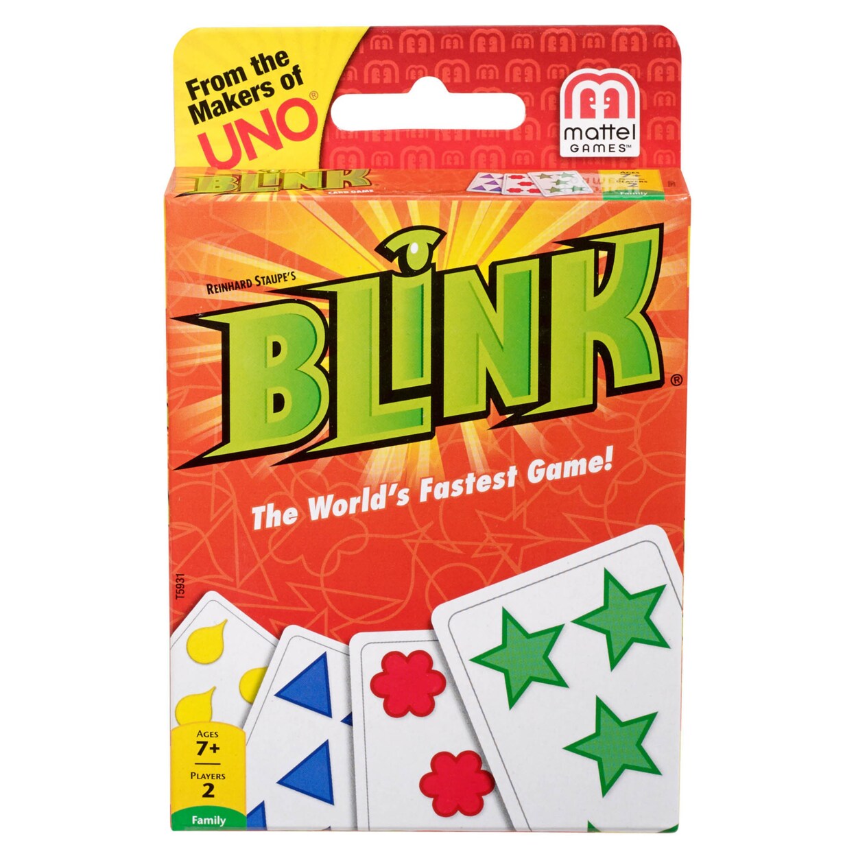 Blink Card Game By Uno The World's Fastest Game! Mattel Games 2 Player  Complete