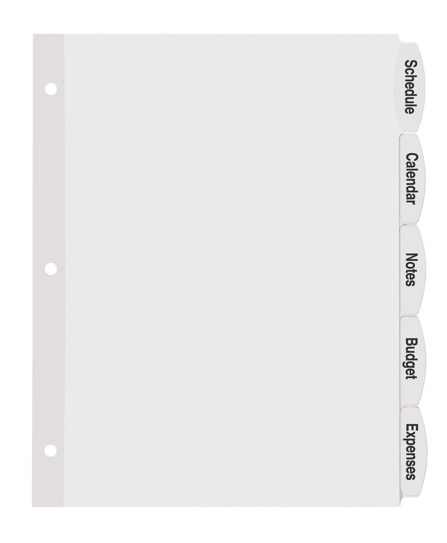 Avery Big Tab Printable White Label Dividers with Easy Peel, 5 Tabs, 4 Sets (14432)