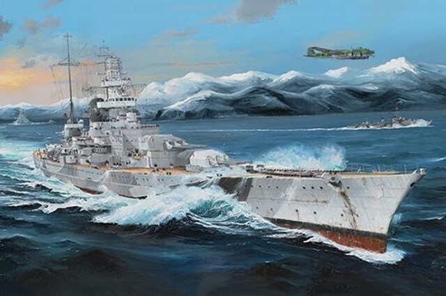 Trumpeter  1/200 German Scharnhorst Battleship Plastic Model
