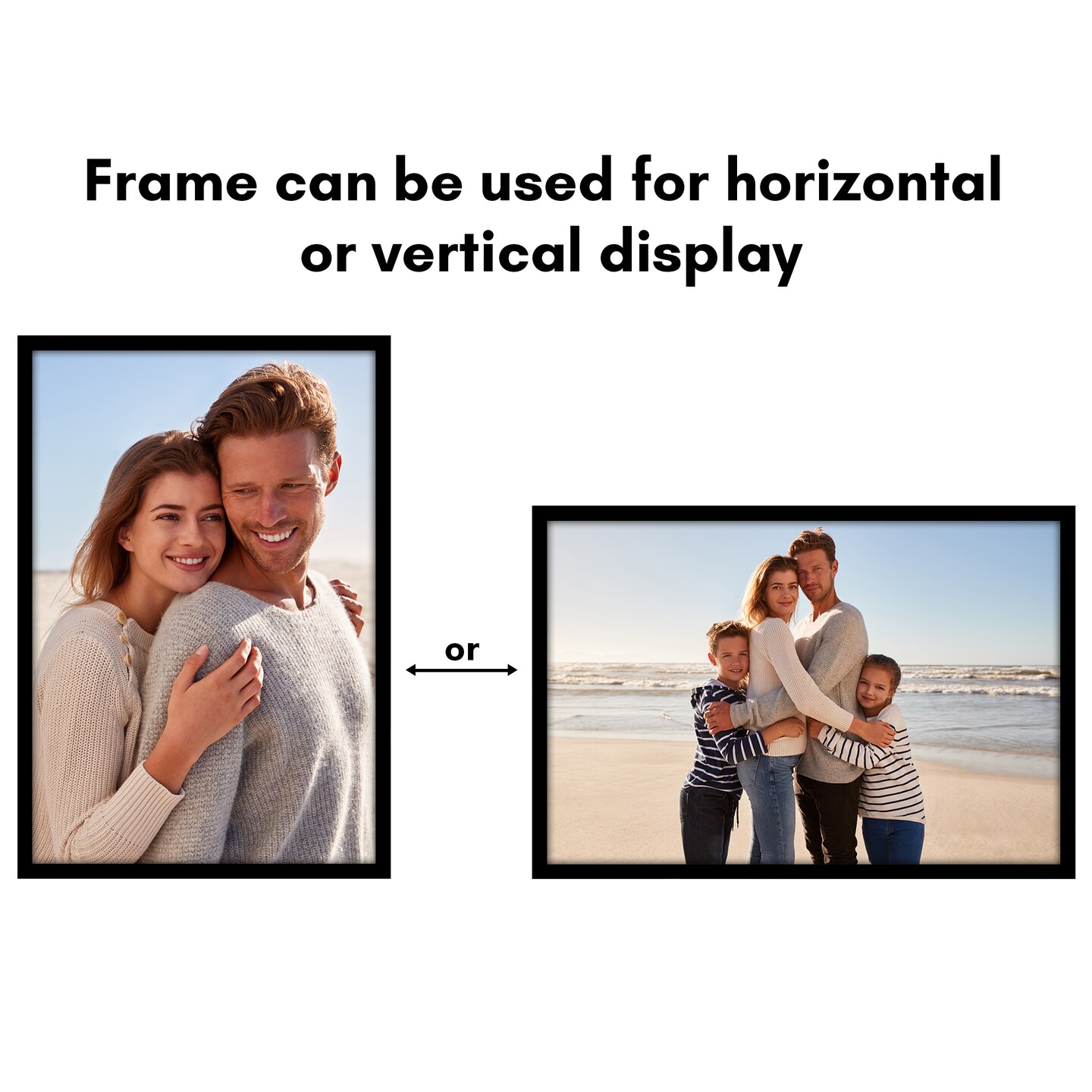 Americanflat 5 Pack of Picture Frames - Plexiglass Cover